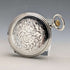 Circa 1911 Antique Longines Pocket Watch Silver Side Hunter Case Roman Index Good Working Condition