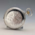 Circa 1911 Antique Longines Pocket Watch Silver Side Hunter Case Roman Index Good Working Condition