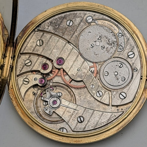 1928 Audemars Piguet Pocket Watch K18 Gold Slim Open Face Overhauled