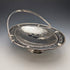 1870 British Antique Silver Plate Movable Handle Basket Thomas Bradbury & Sons