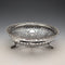 1911 British antique pierced earrings sterling silver footed fruit bowl 436g Goldsmiths&Silversmiths