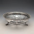 1911 British antique pierced earrings sterling silver footed fruit bowl 436g Goldsmiths&Silversmiths
