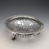 1911 British antique pierced earrings sterling silver footed fruit bowl 436g Goldsmiths&Silversmiths