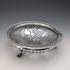 1911 年英國古董穿孔耳環純銀帶腳水果碗 436 克 Goldsmiths&Silversmiths