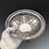 1911 British antique pierced earrings sterling silver footed fruit bowl 436g Goldsmiths&Silversmiths