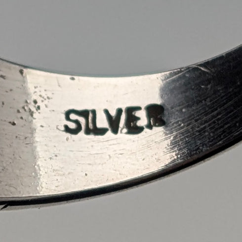 ヴィンテージ 純銀製シグネットリング 指輪(19号)