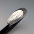 1903 British antique black shaft curved handle pure silver decorated walking stick 92cm
