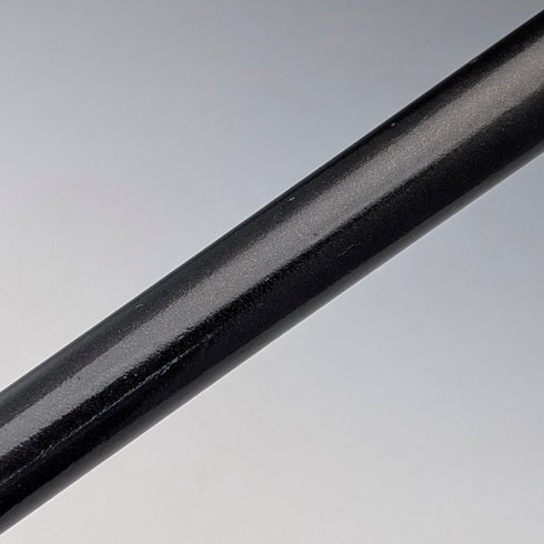 1903年 英国アンティーク ブラックシャフト 曲がりハンドル 純銀装飾 ステッキ 杖 92cm