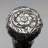 Circa 1900 Antique Malacca Shaft Sterling Silver Rondelle Handle Walking Stick 90cm