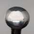 1921 Rikuni Antique Black Shaft Sterling Silver Rondelle Handle Walking Stick 91cm