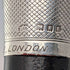 1921 Rikuni Antique Black Shaft Sterling Silver Rondelle Handle Walking Stick 91cm