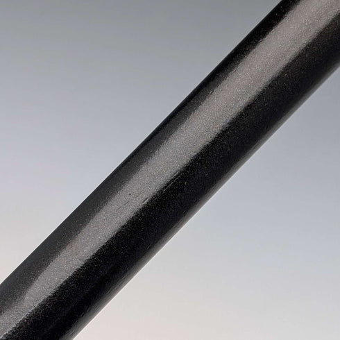 1921 Rikuni Antique Black Shaft Sterling Silver Rondelle Handle Walking Stick 91cm