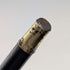1921 Rikuni Antique Black Shaft Sterling Silver Rondelle Handle Walking Stick 91cm