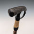 Vintage Chamois Horn and Leg Handle Men's Walking Stick Brown Shaft 91cm