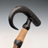 Vintage Chamois Horn and Leg Handle Men's Walking Stick Brown Shaft 91cm