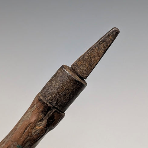 ヴィンテージ シャモア ホーン&レッグハンドル 紳士用ステッキ ブラウンシャフト 91cm