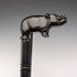 Vintage Thick Black Shaft Rhino Carved Handle Walking Stick 83cm