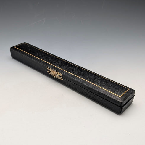 1917年 英国アンティーク 純銀装飾 指揮棒 コンダクターバトン Ebenezer Newman ケース入り