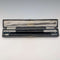 1917 British antique pure silver decorated conductor baton Ebenezer Newman with case