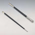 1917 British antique pure silver decorated conductor baton Ebenezer Newman with case