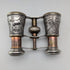 Circa 1900 Antique Silver Plate Hunting Decoration Opera Glasses Binoculars