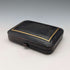 1880 British antique sterling silver cigarette case, 51g, with case, Hilliard & Thomason