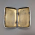 1880 British antique sterling silver cigarette case, 51g, with case, Hilliard & Thomason