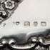 1898 British antique embossed sterling silver double door card case, 101g, Henry Matthews