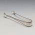 1910 British antique sterling silver tea spoons and sugar tongs set, 6 pieces, 100g, case included, Joseph Rodgers & Sons
