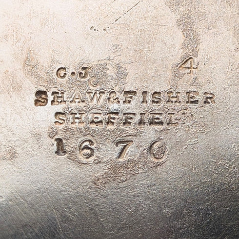 19世紀末英國古董銀盤茶壺 Shaw & Fisher