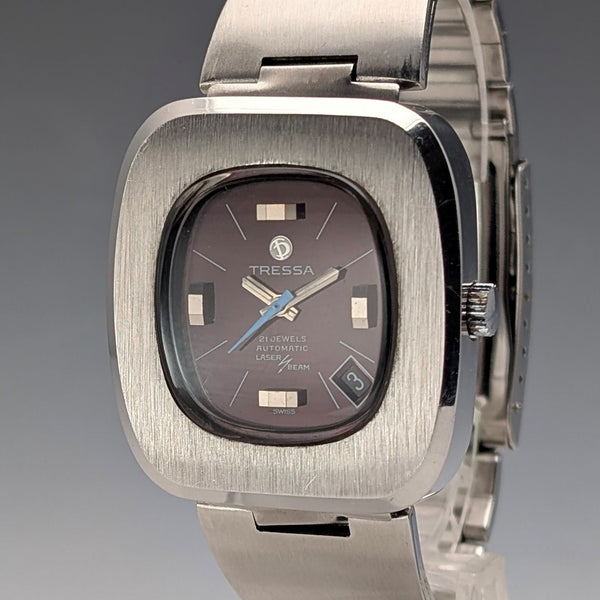 Circa 1970 Swiss Tressa Automatic Wristwatch Laser Beam in good working order