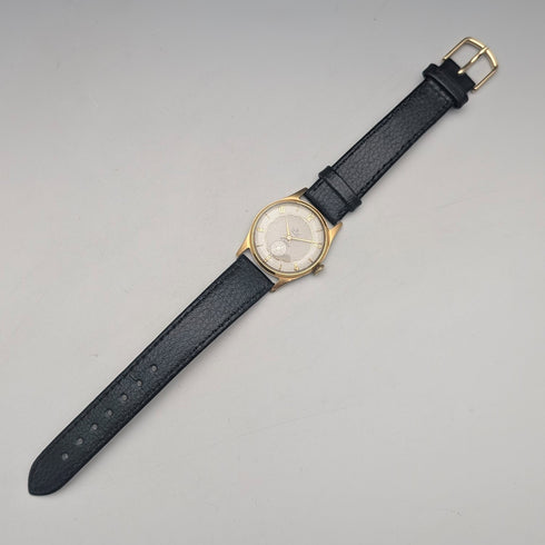 1950s British Vintage Smith Wristwatch SMITH DeLux AB331 15 jewels mechanical Denison case in good working condition