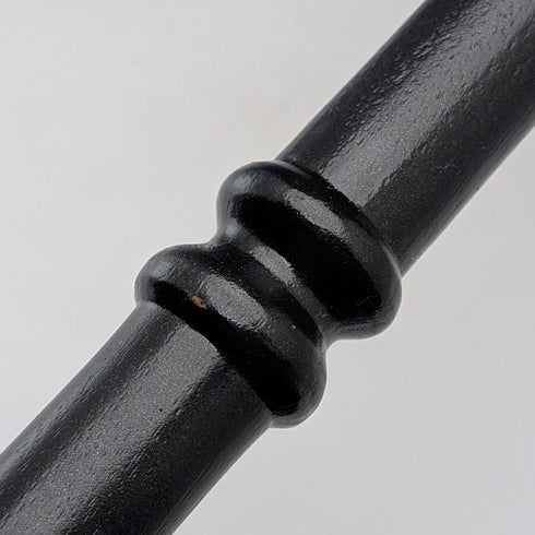 ヴィンテージ ブラックシャフト ロンデルハンドル ステッキ 杖 85cm