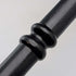 Vintage black shaft rondelle handle walking stick 85cm