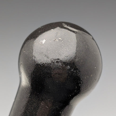 ヴィンテージ ブラックシャフト ロンデルハンドル ステッキ 杖 85cm