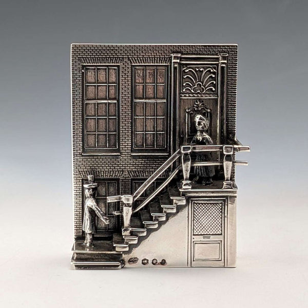Dutch vintage 835 silver "Romeo and Juliet" miniature 50g H. Hooijkaas