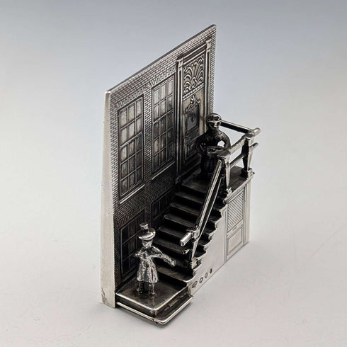 Dutch vintage 835 silver "Romeo and Juliet" miniature 50g H. Hooijkaas