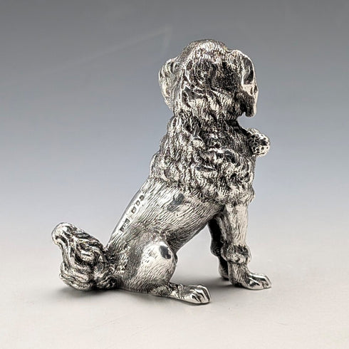 1969年英國復古純銀貴賓犬雕像,164克SMD