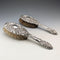 1910年 英国アンティーク 純銀装飾ハンドル ヘアブラシペア J&R Griffin