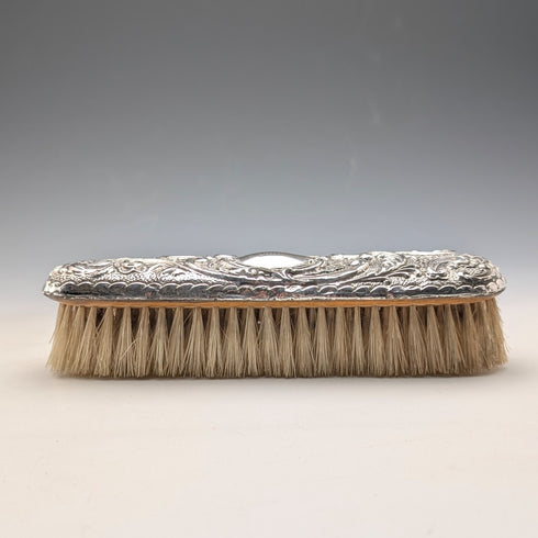 1908年 英国アンティーク 純銀装飾ハンドル 洋服ブラシペア J&R Griffin