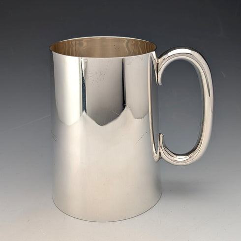 1936年 英国ヴィンテージ 純銀製 パイントマグ 296g Henry Hodson Plante