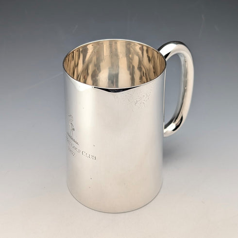 1936年 英国ヴィンテージ 純銀製 パイントマグ 296g Henry Hodson Plante