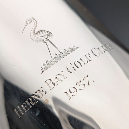 1936年 英国ヴィンテージ 純銀製 パイントマグ 296g Henry Hodson Plante