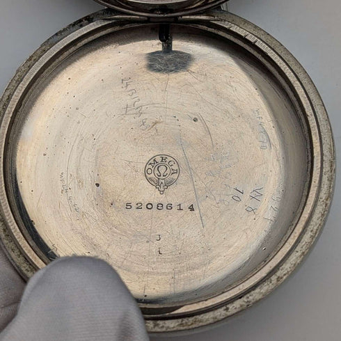 古董歐米茄懷錶,約 1910 年製造,直徑 53 毫米,合金錶殼,運作良好