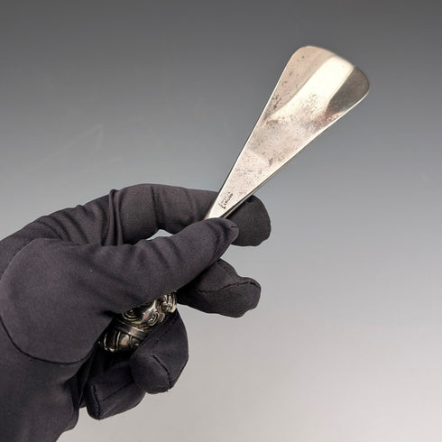 1906年英國古董純銀手柄鞋拔 Crisford & Norris