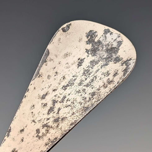 1905 British antique pure silver handle shoehorn by William Devenport