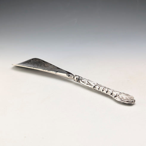 1905年 英国アンティーク 純銀ハンドル シューホーン 靴べらWilliam Devenport