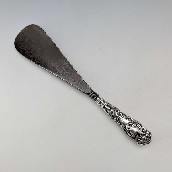 1904年 英国アンティーク 純銀ハンドル シューホーン 靴べら Joseph Gloster