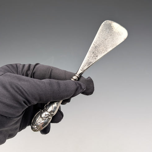 1905年 英国アンティーク 純銀ハンドル シューホーン 靴べら Henry Matthews