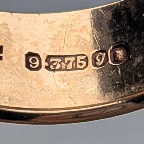 1962年 英国ヴィンテージ ジュエリー K9ゴールドリング 6.2g(11.5号) 指輪